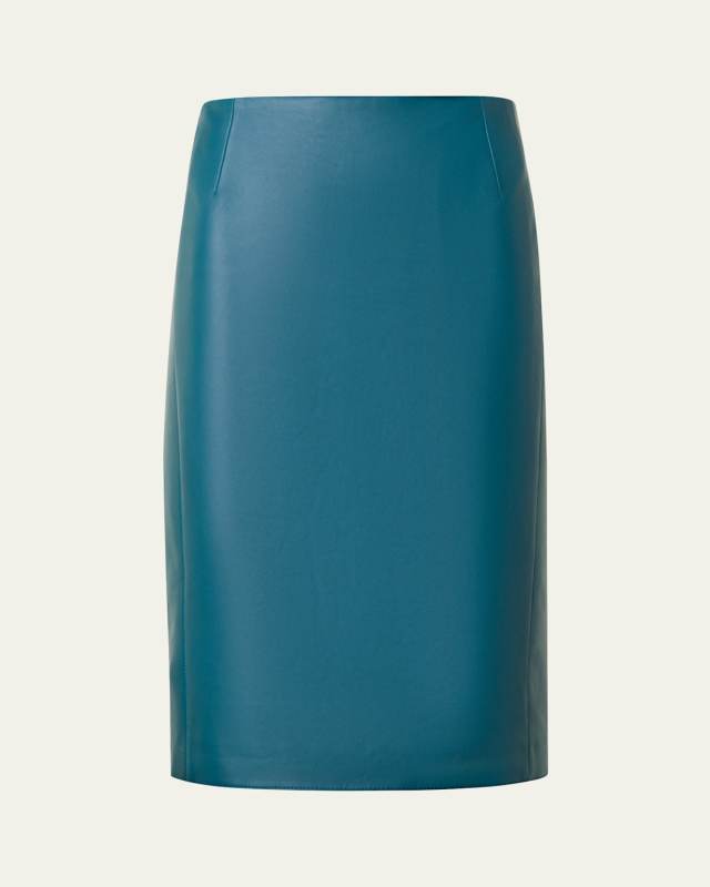 Pencil Leather Skirt